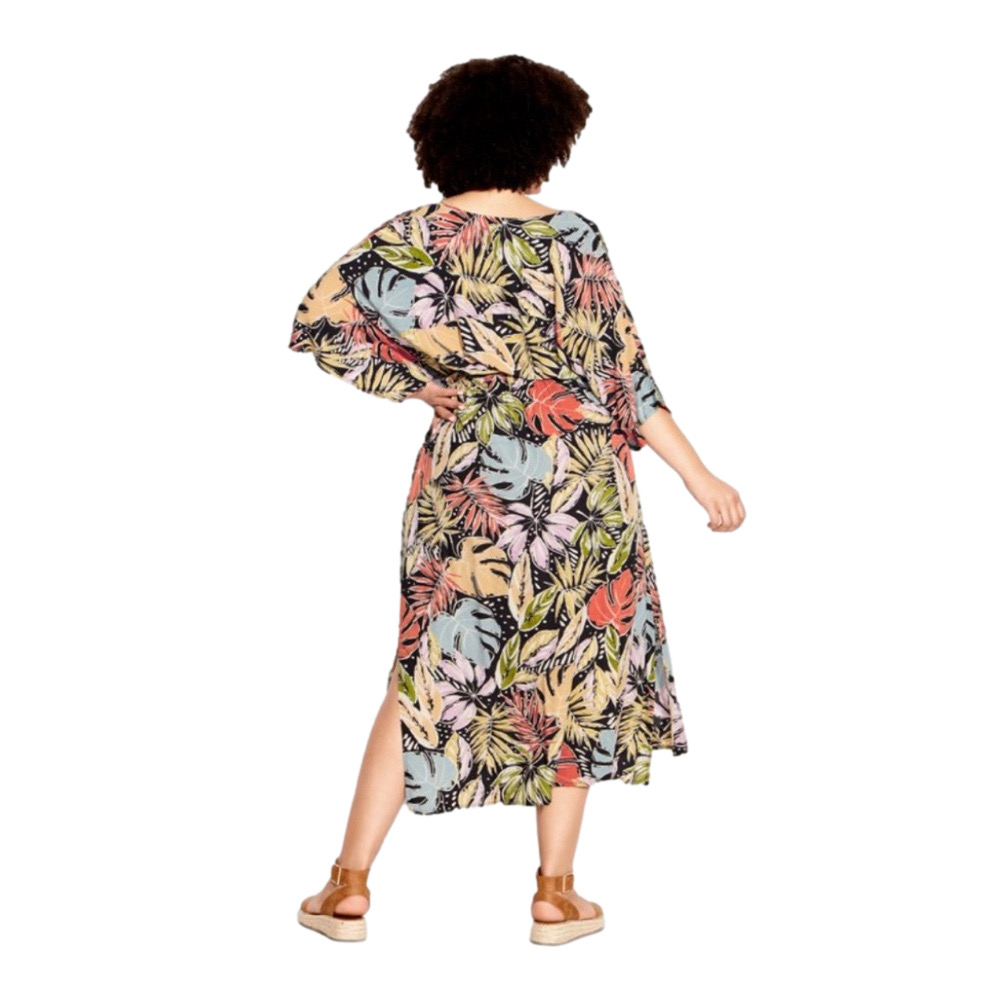 Loralette By City Chic Dotty Palm Day Date Printed Maxi Dress SKU0082 - Picture 3 of 15